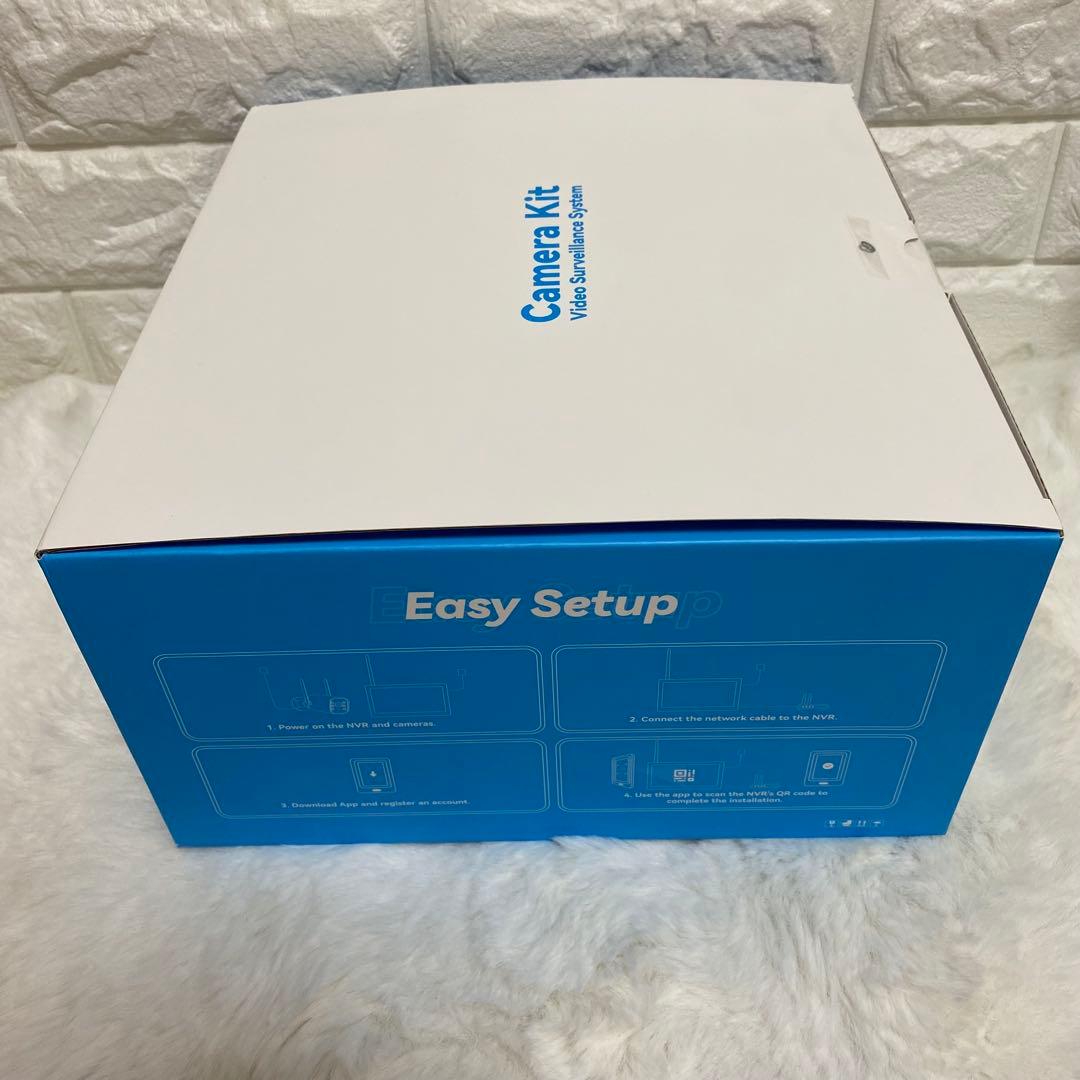 防犯カメラ 屋外 2台 モニター付き 500万画素 信号強化ワイヤレス