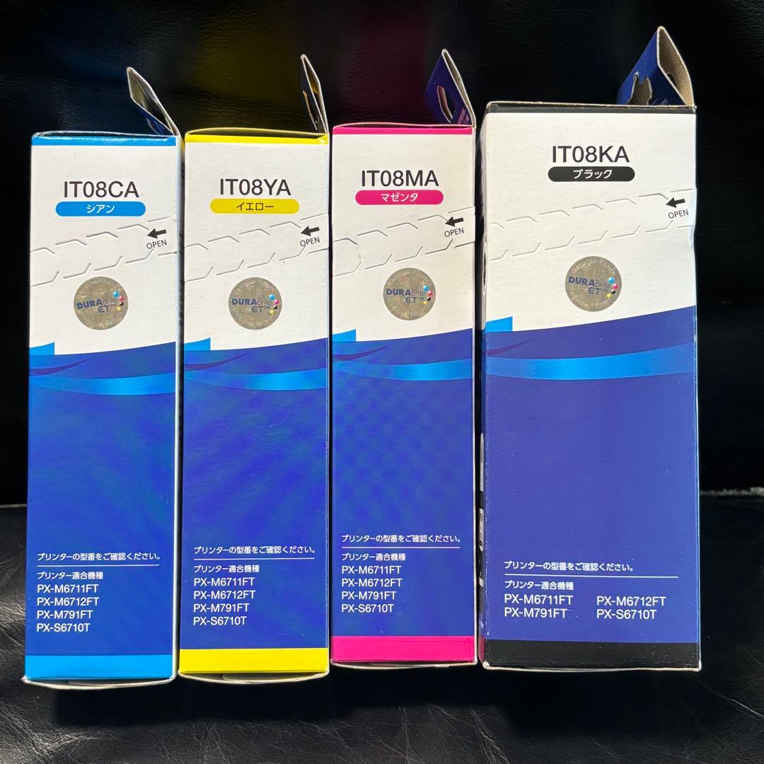 Epson IT08シリーズ インクカートリッジ 4色セット
