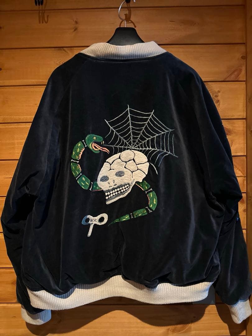 希少⭐︎weirdo ウィアード 別珍 スカジャン リバーシブル ドクロ 2XL