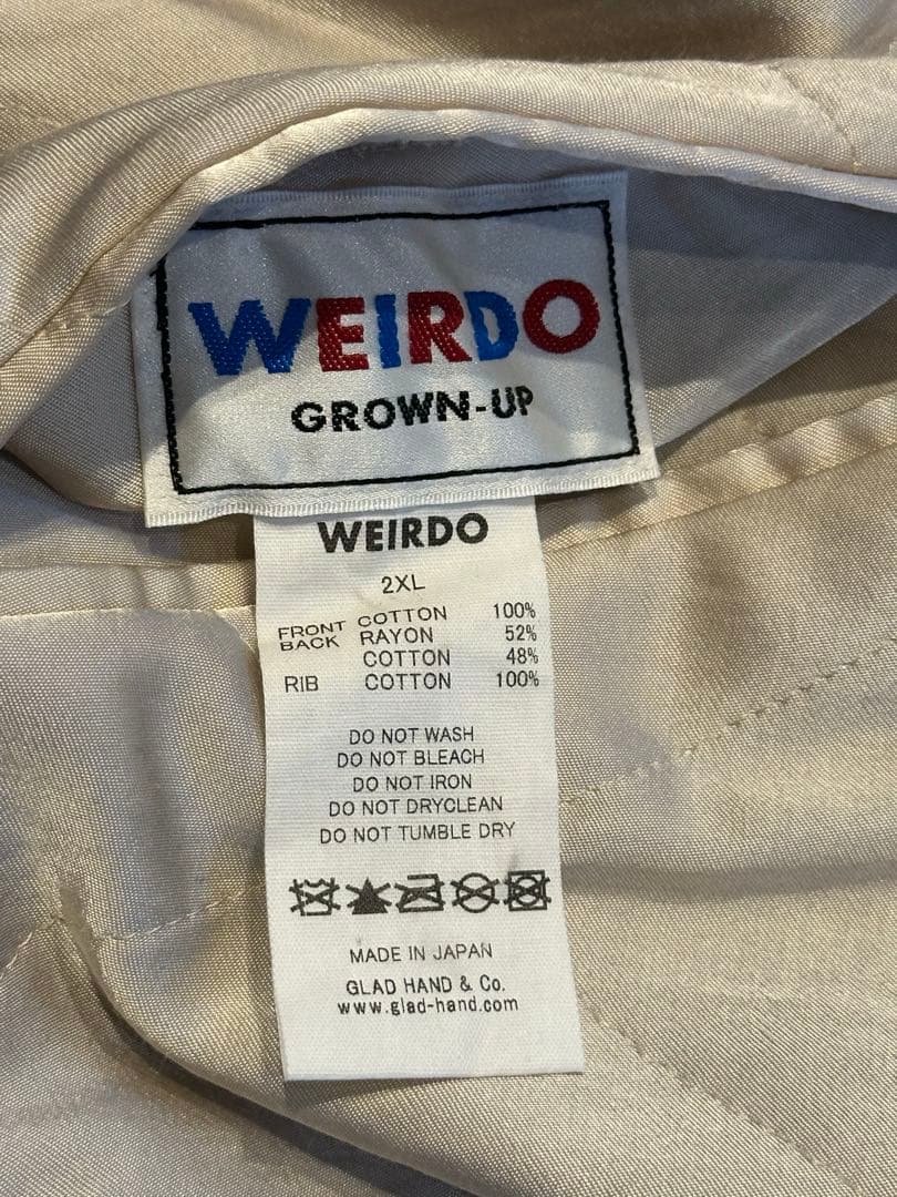 希少⭐︎weirdo ウィアード 別珍 スカジャン リバーシブル ドクロ 2XL