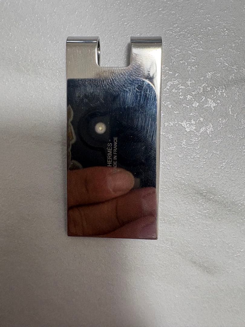 HERMES ステンレススチール マネークリップ
