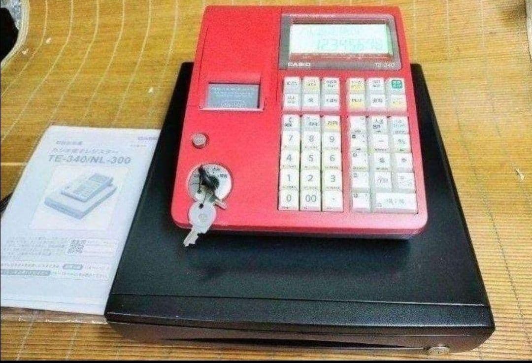 カシオレジスター　TE-340/NL300　フル設定無料　900774
