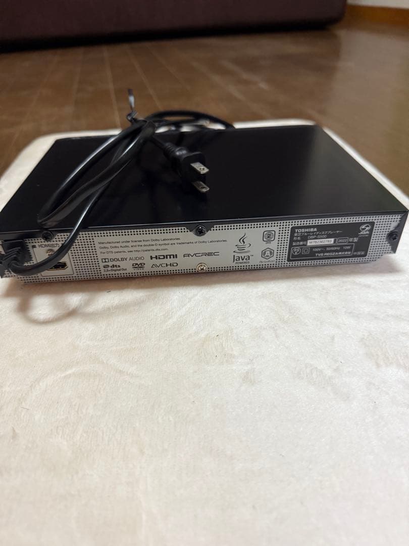 SONYブルーレイプレイヤーBDP-S1500 TOSHIBA DBP-S500