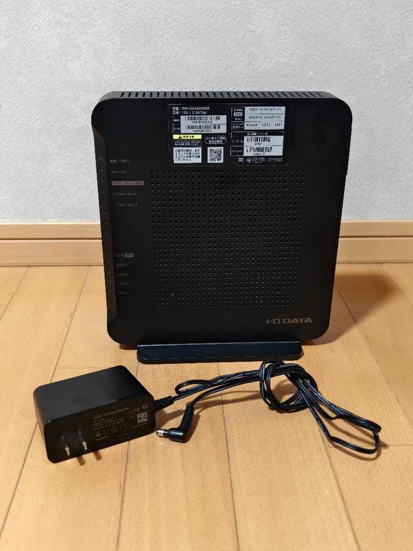 I-O DATA WN-DAX6000XR Wi-Fi 6対応 ルーター