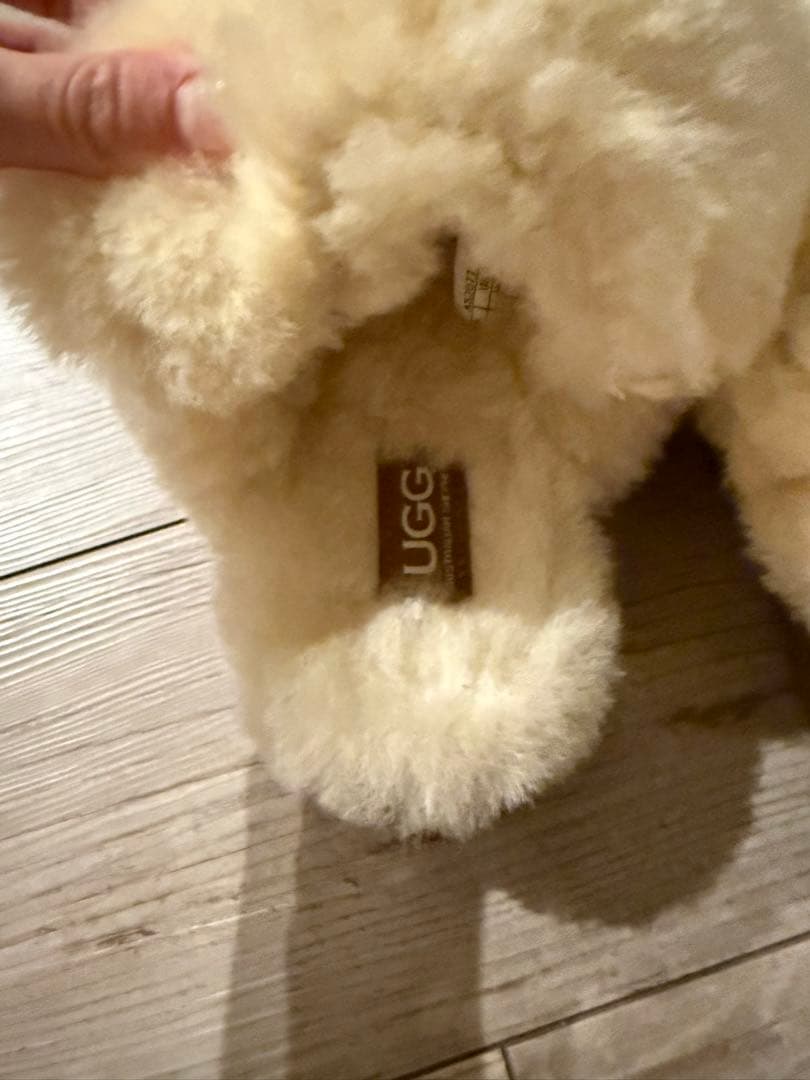 UGG ブラウン ムートンブーツ プラットフォーム スリッパ