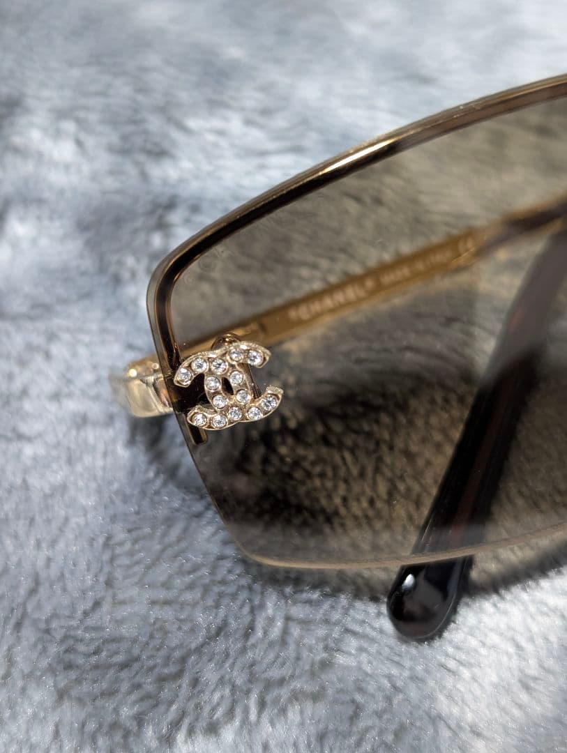 シャネル CHANEL ココマーク サングラス ラインストーン 4093-B