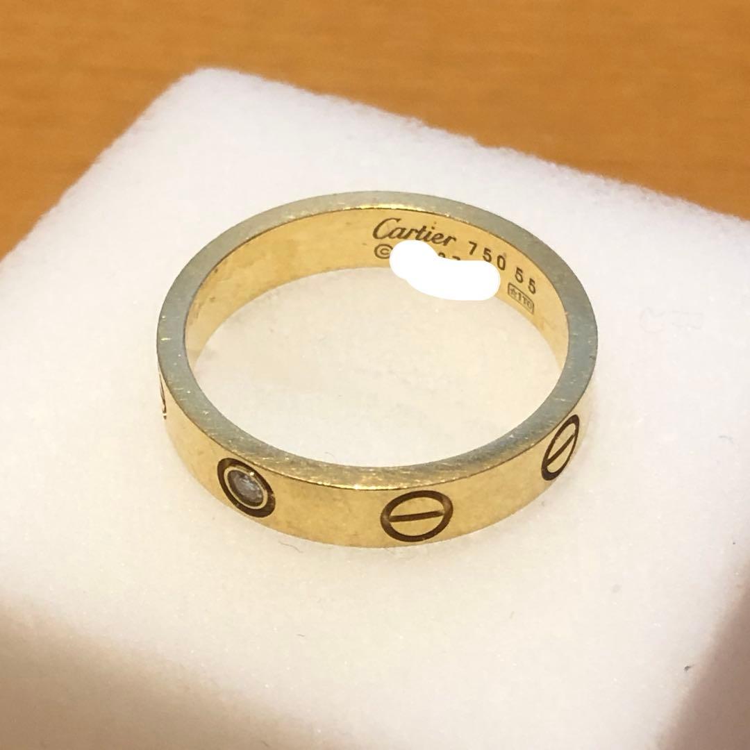 750カルティエ1Pダイヤラブリング　#55 32H2601
