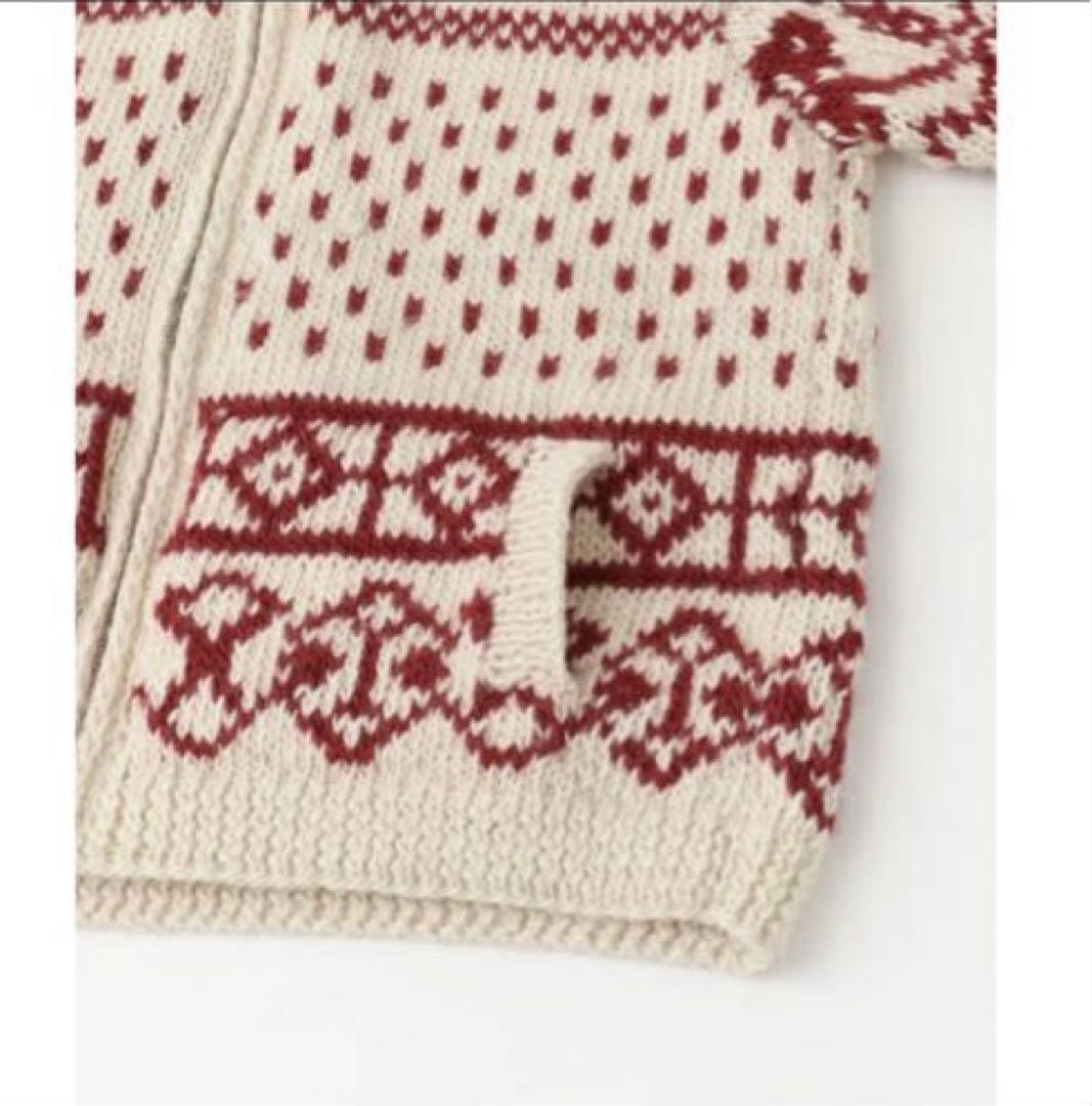 KHWOOPA×DOORS 別注 ノルディック柄ジップカーディガン　新品