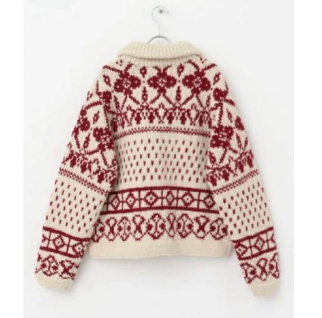 KHWOOPA×DOORS 別注 ノルディック柄ジップカーディガン　新品