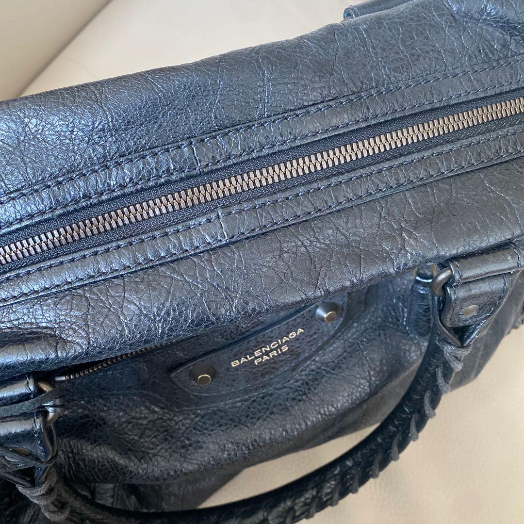 BALENCIAGA バレンシアガ レザ 2WAY ボストンバッグ ハンドバッグ