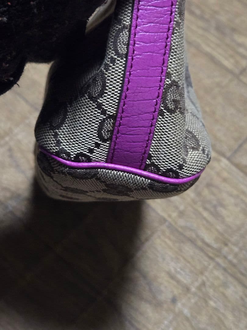 GUCCI GGキャンバス ポーチ ベージュ