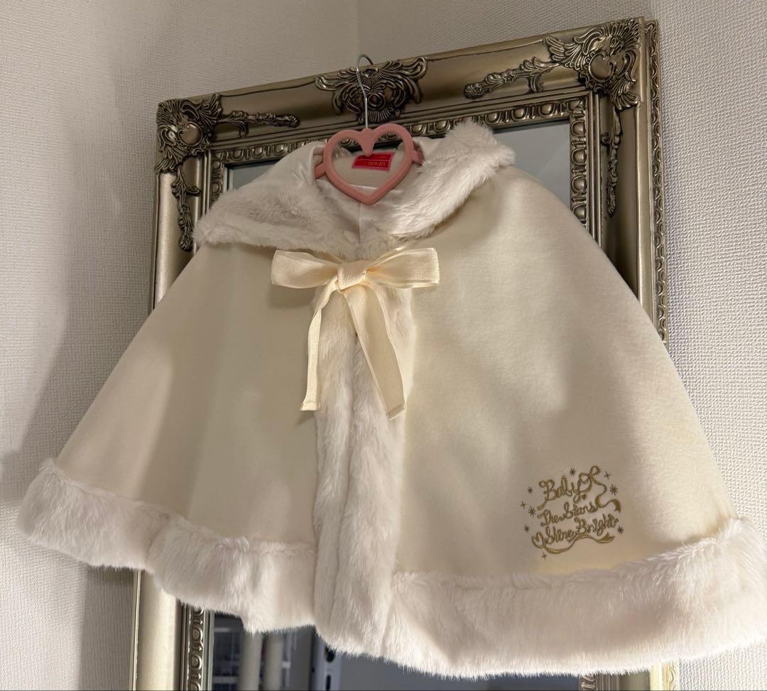 BABY 赤ずきんちゃん ケープ 白