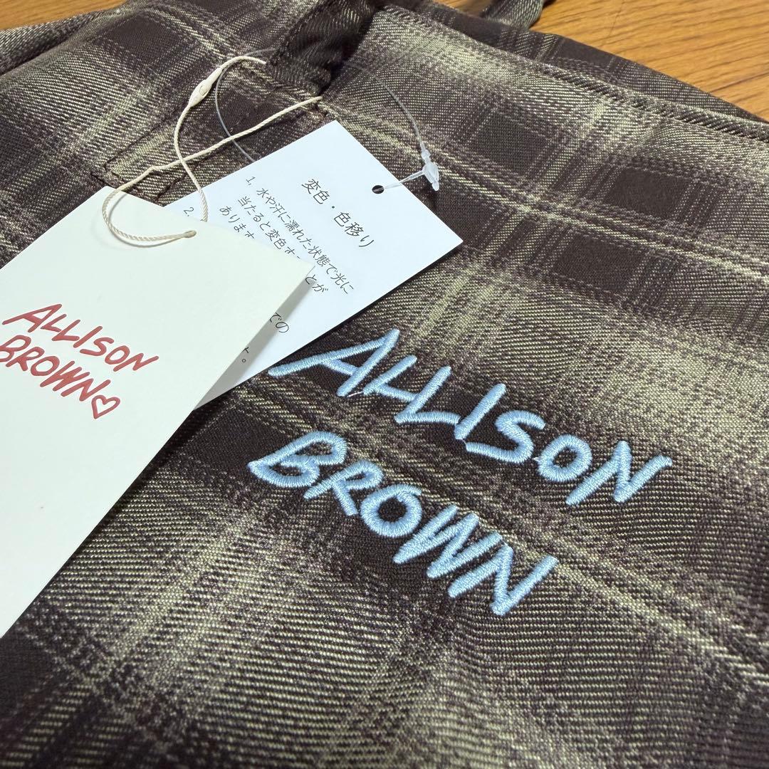 新品未使用　大人気予約販売アリソンブラウン　ホリデーキャンバストートバッグ紗栄子