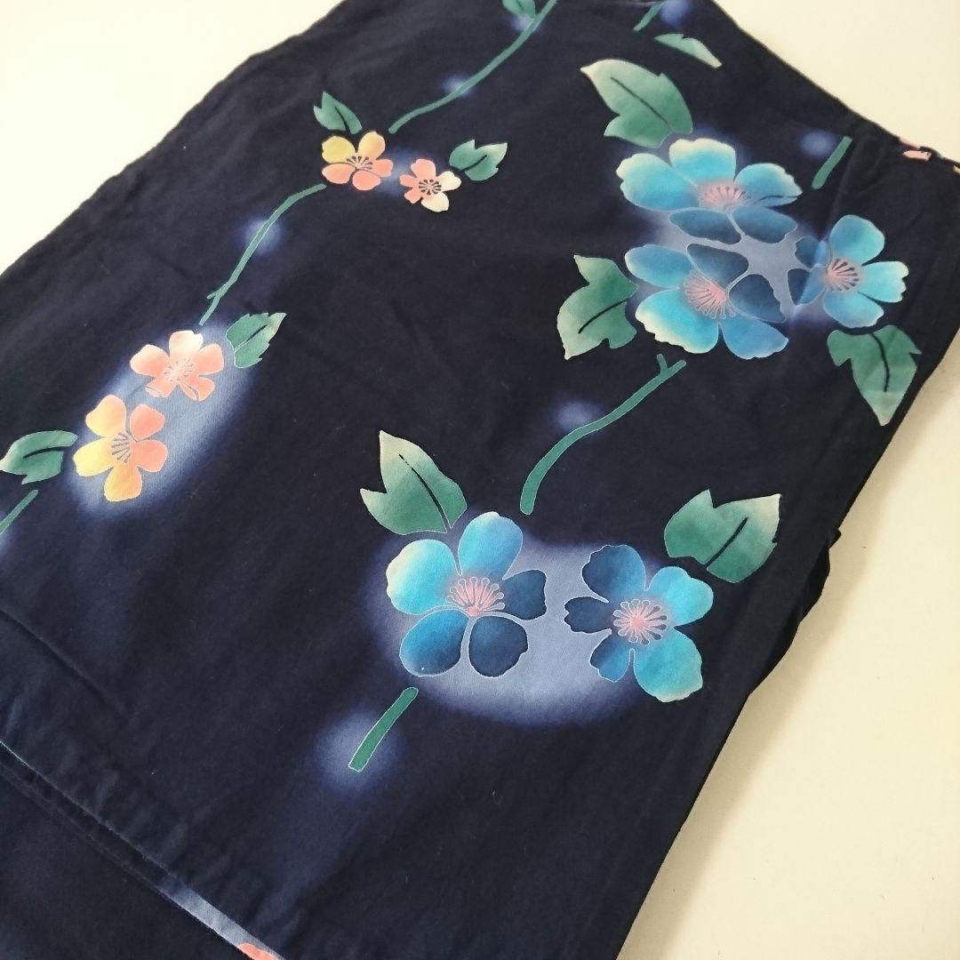 1465★浴衣 藍染 本染め 10枚セット おまとめ リメイク素材 ゆかた