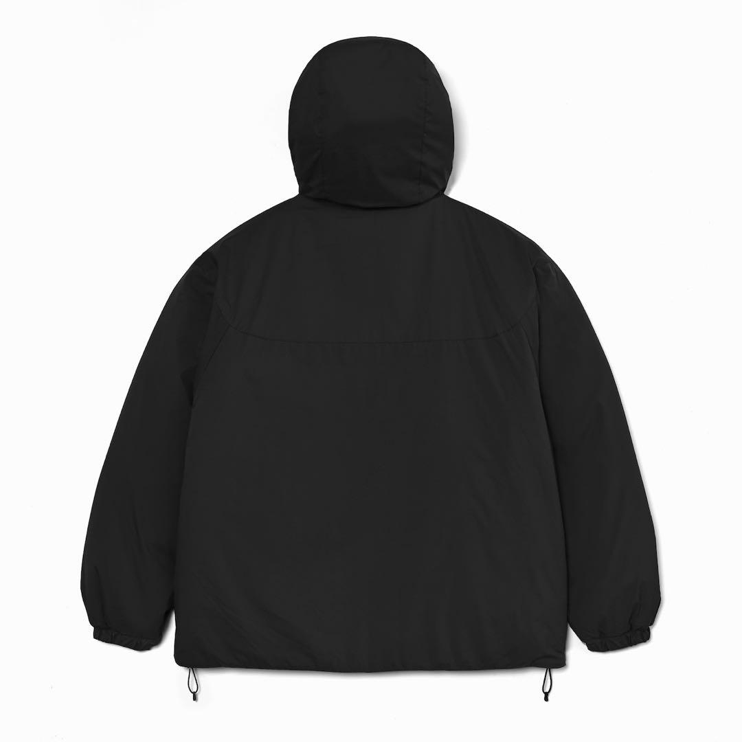 ジャケット・アウター [Ennoy] PADDED NYLON HOODIE / BLACK