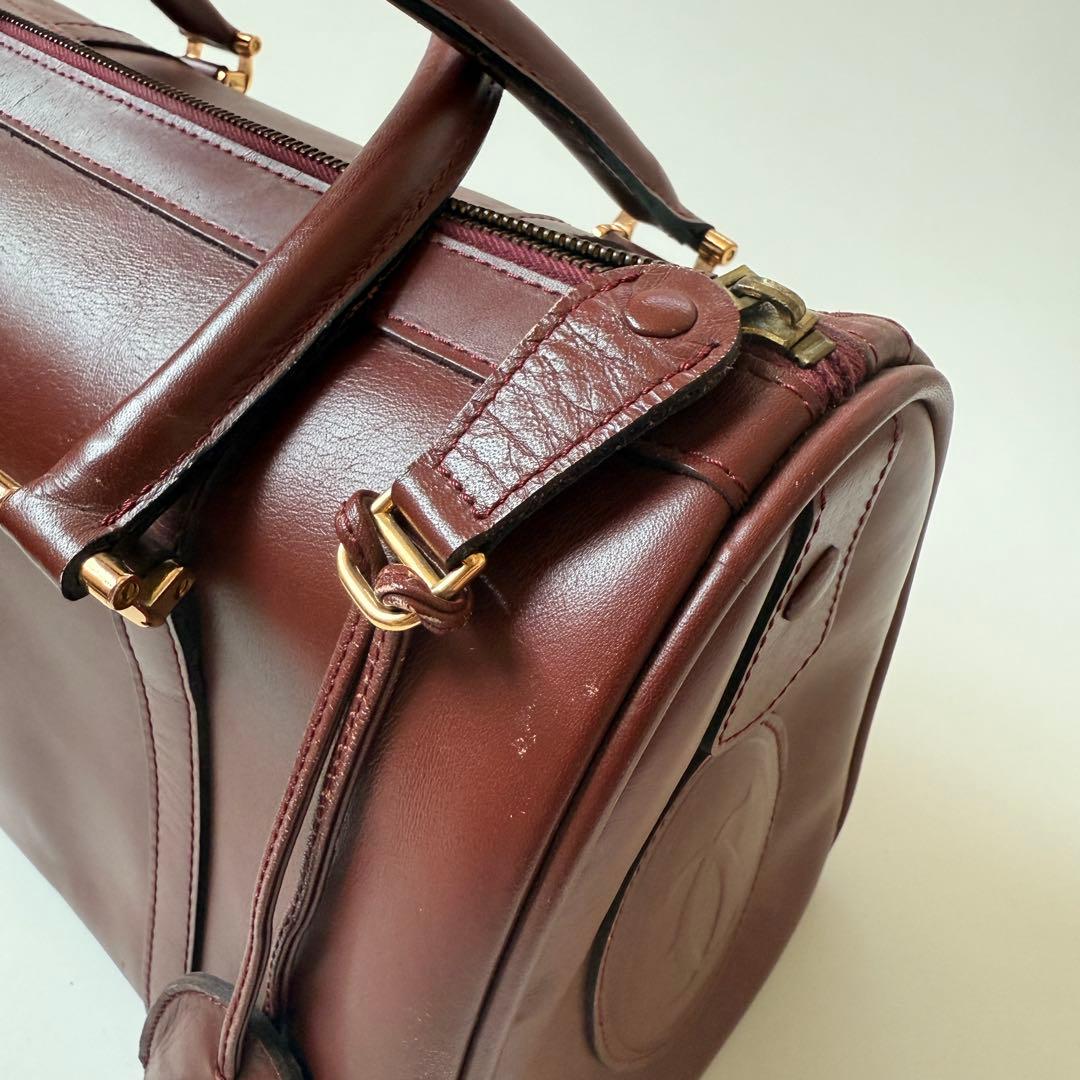 カルティエ マストライン レザー ボストンバッグ 2C Cartier