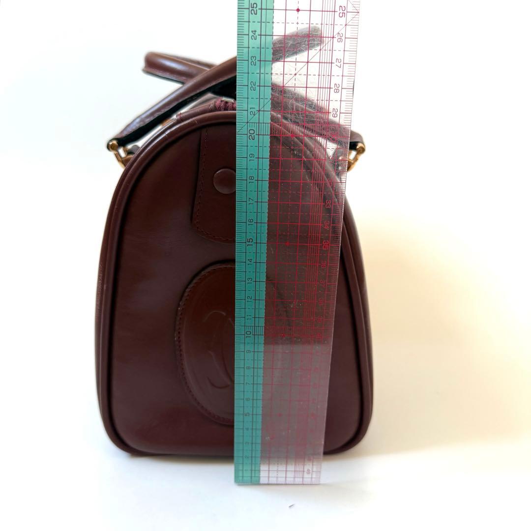 カルティエ マストライン レザー ボストンバッグ 2C Cartier