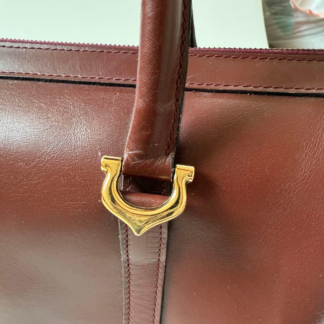 カルティエ マストライン レザー ボストンバッグ 2C Cartier