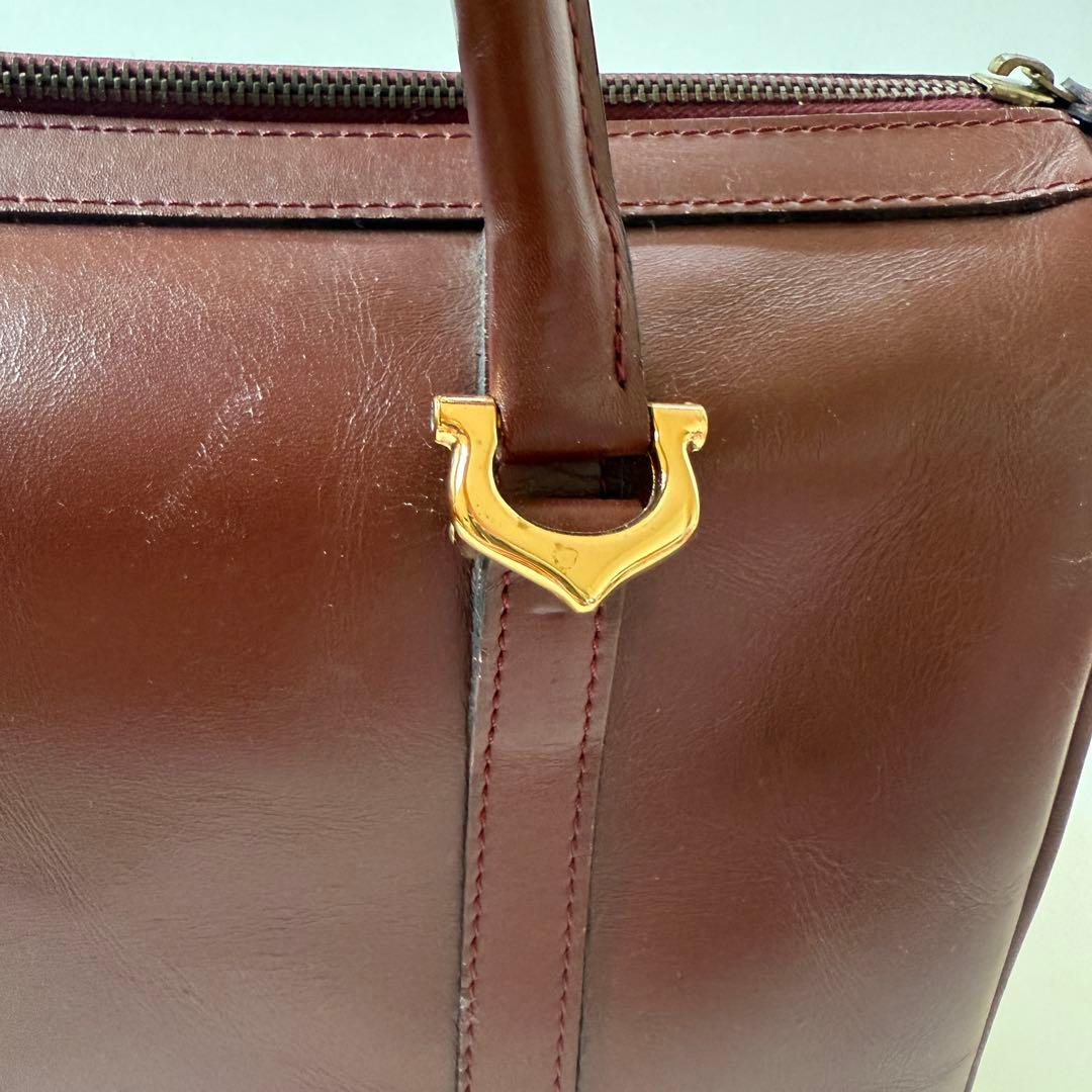 カルティエ マストライン レザー ボストンバッグ 2C Cartier