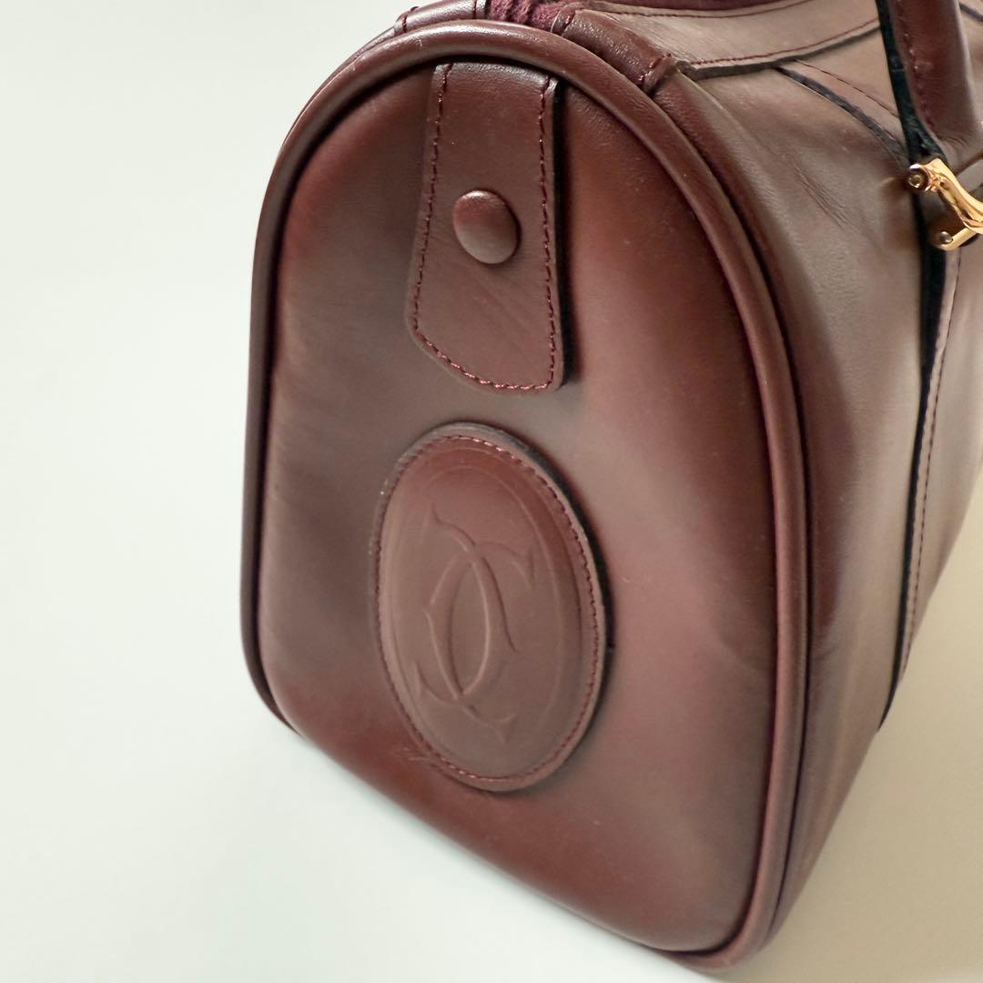 カルティエ マストライン レザー ボストンバッグ 2C Cartier