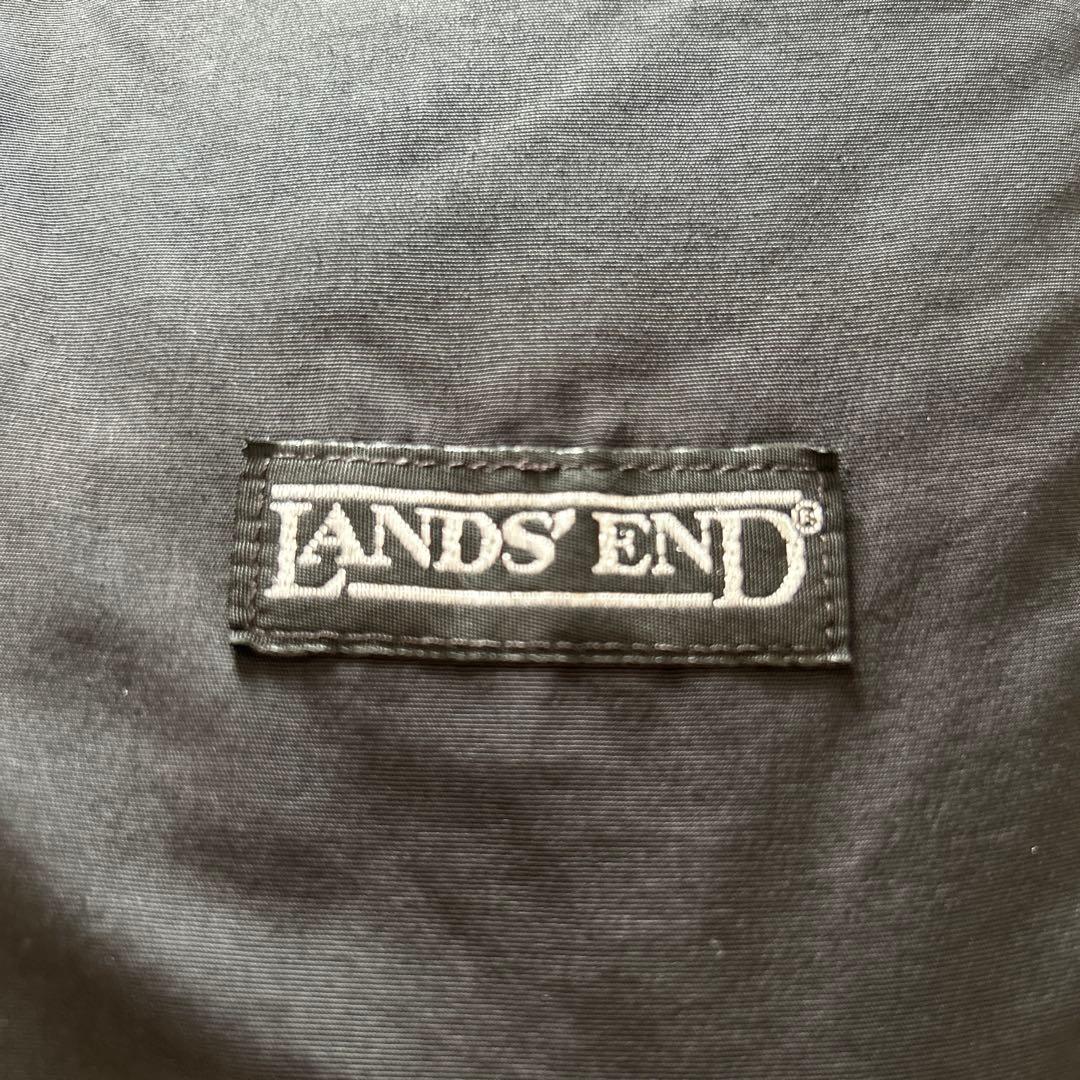 90s LANDS'END ウォームアップジャケット L USA製 ブラック