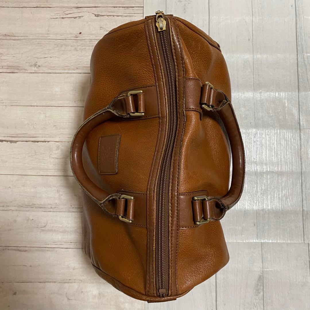 バーバリー Burberrys レザー ミニボストン ノバチェック裏地 ブラウン