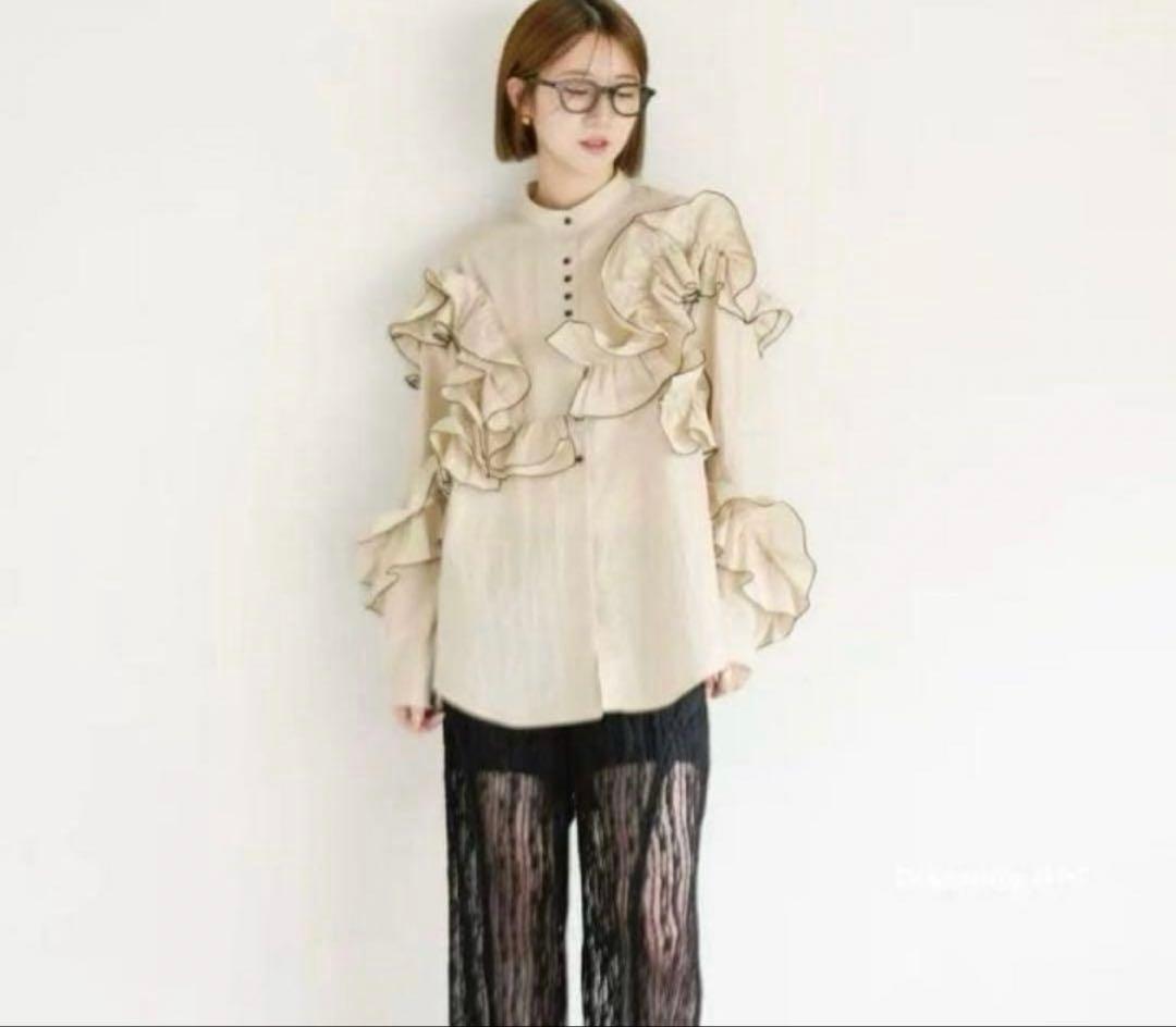 トップス EAPHI FEELING FRILLS BLOUSE