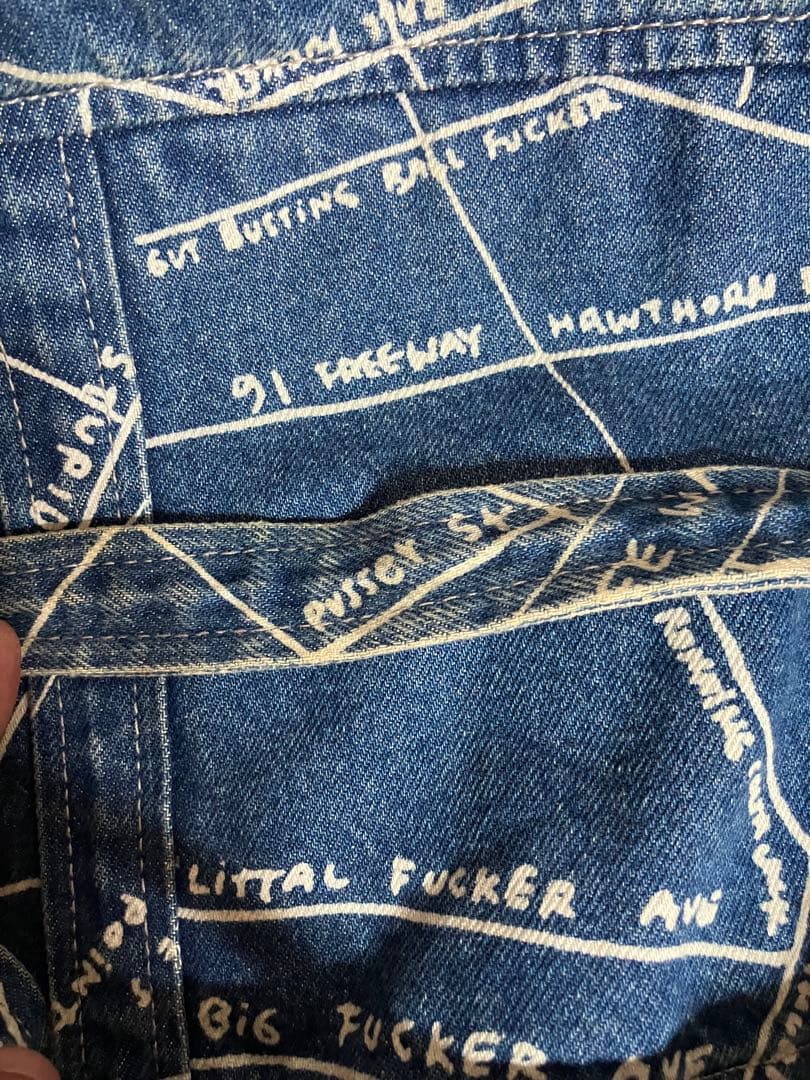 supreme トートバッグ　デニム　Gonz Map Denim 値下げ不可