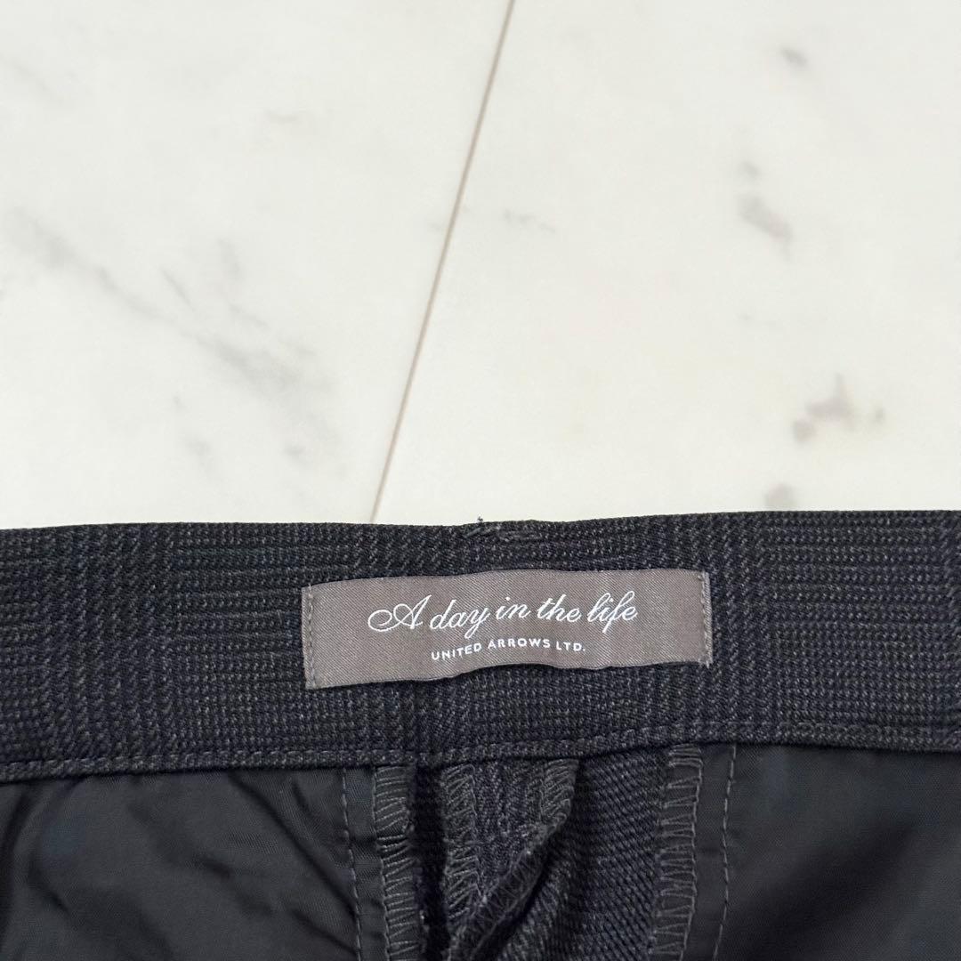 極美品❤️ユナイテッドアローズ　パンツスーツ　セットアップ　ノーカラー　M