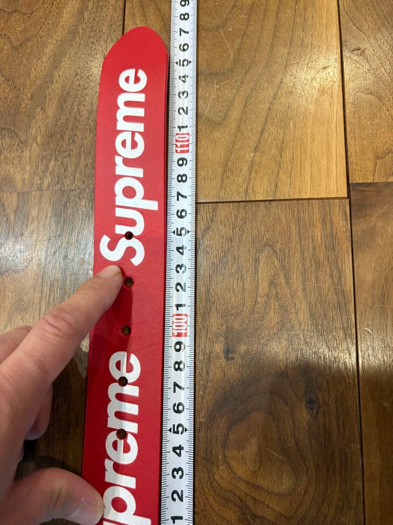 シュプリーム　supreme ベルト 25FW レッド　Lサイズ 新品未使用