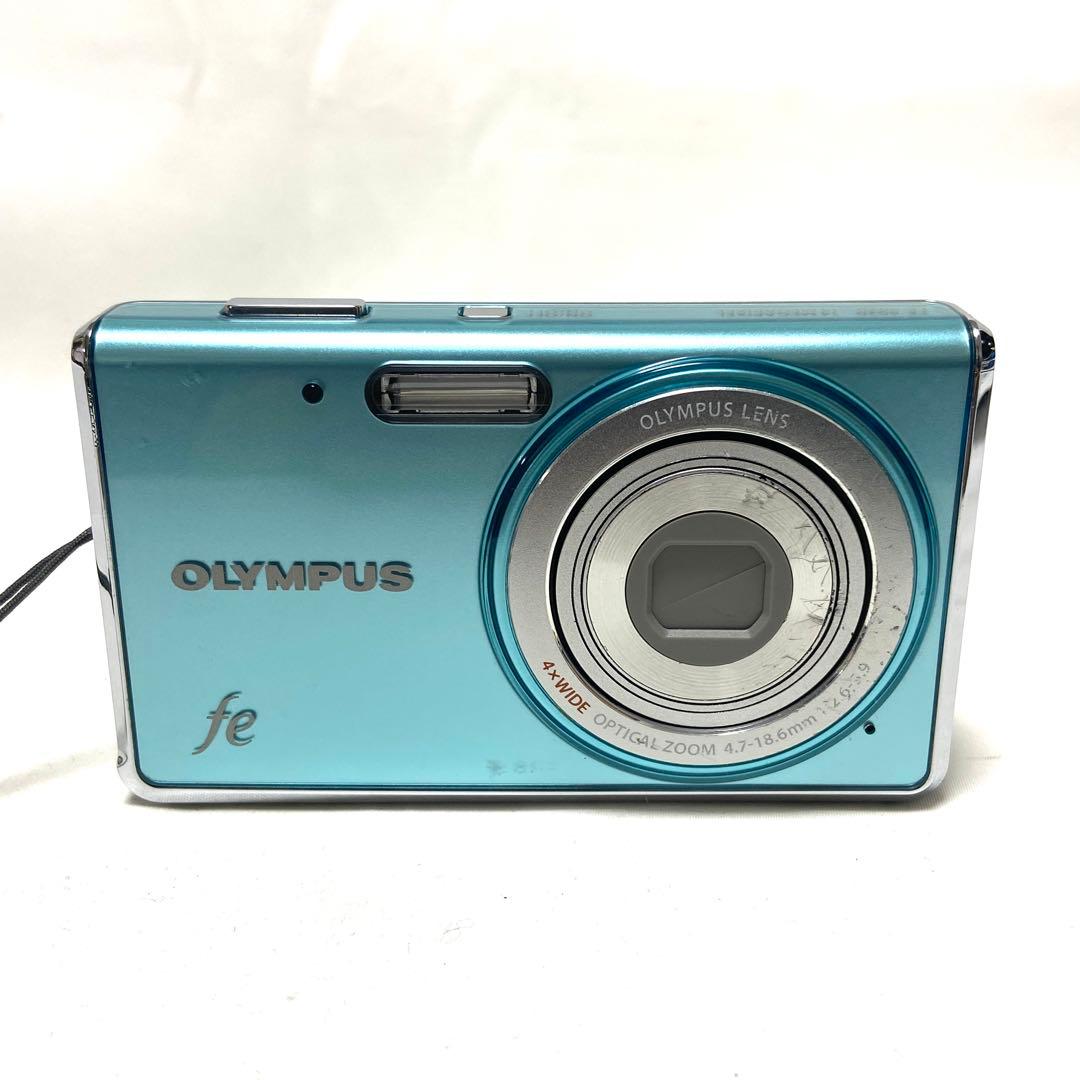 OLYMPUS FE-4020 ライトブルー コンパクトデジタルカメラ