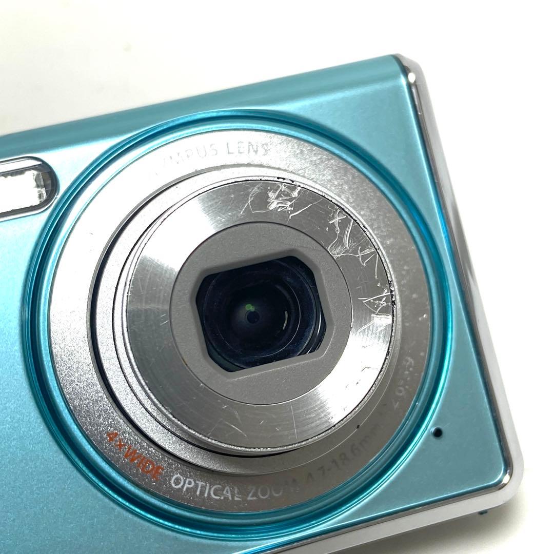 OLYMPUS FE-4020 ライトブルー コンパクトデジタルカメラ