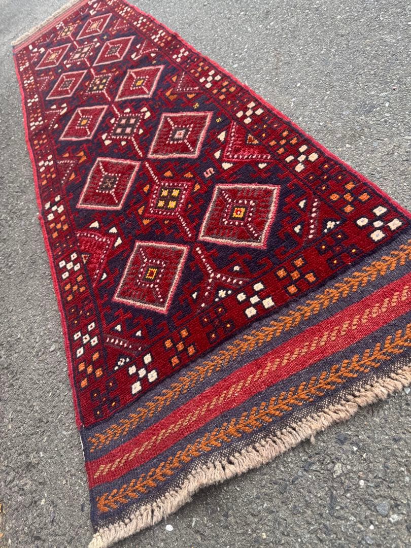 ペルシャ 手作り ランナー ラグ