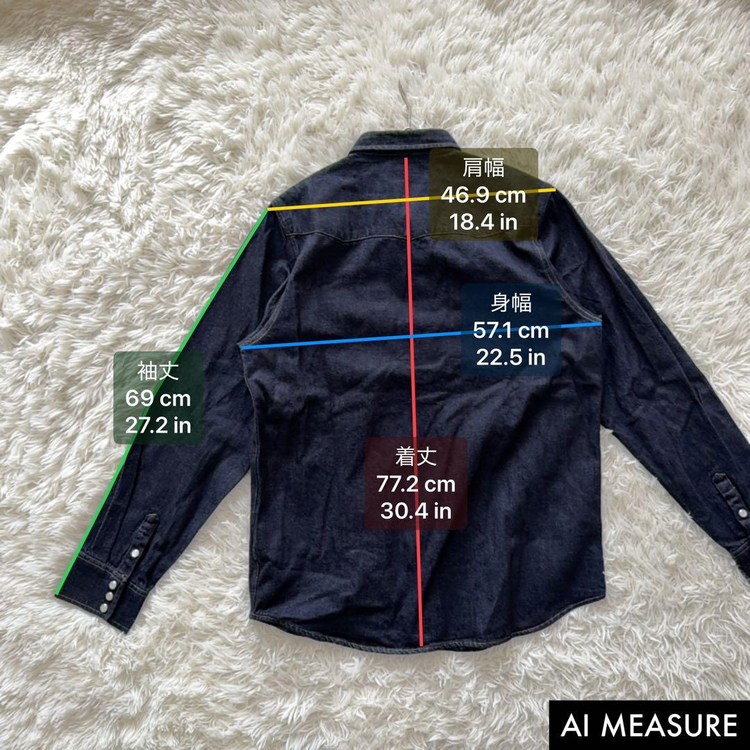 タグ付き✨XLサイズ RRL ラルフローレン デニム ウエスタンシャツ スナップ