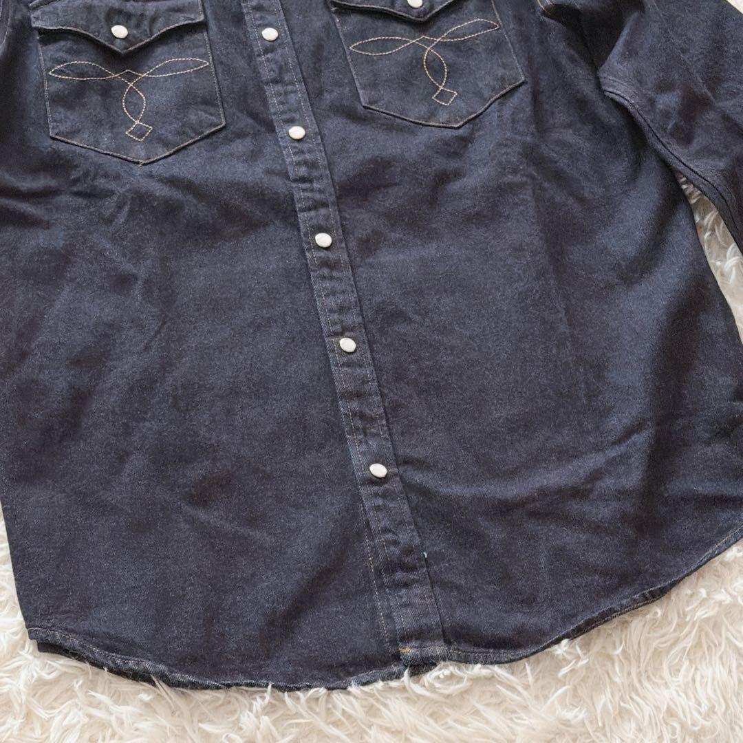 タグ付き✨XLサイズ RRL ラルフローレン デニム ウエスタンシャツ スナップ