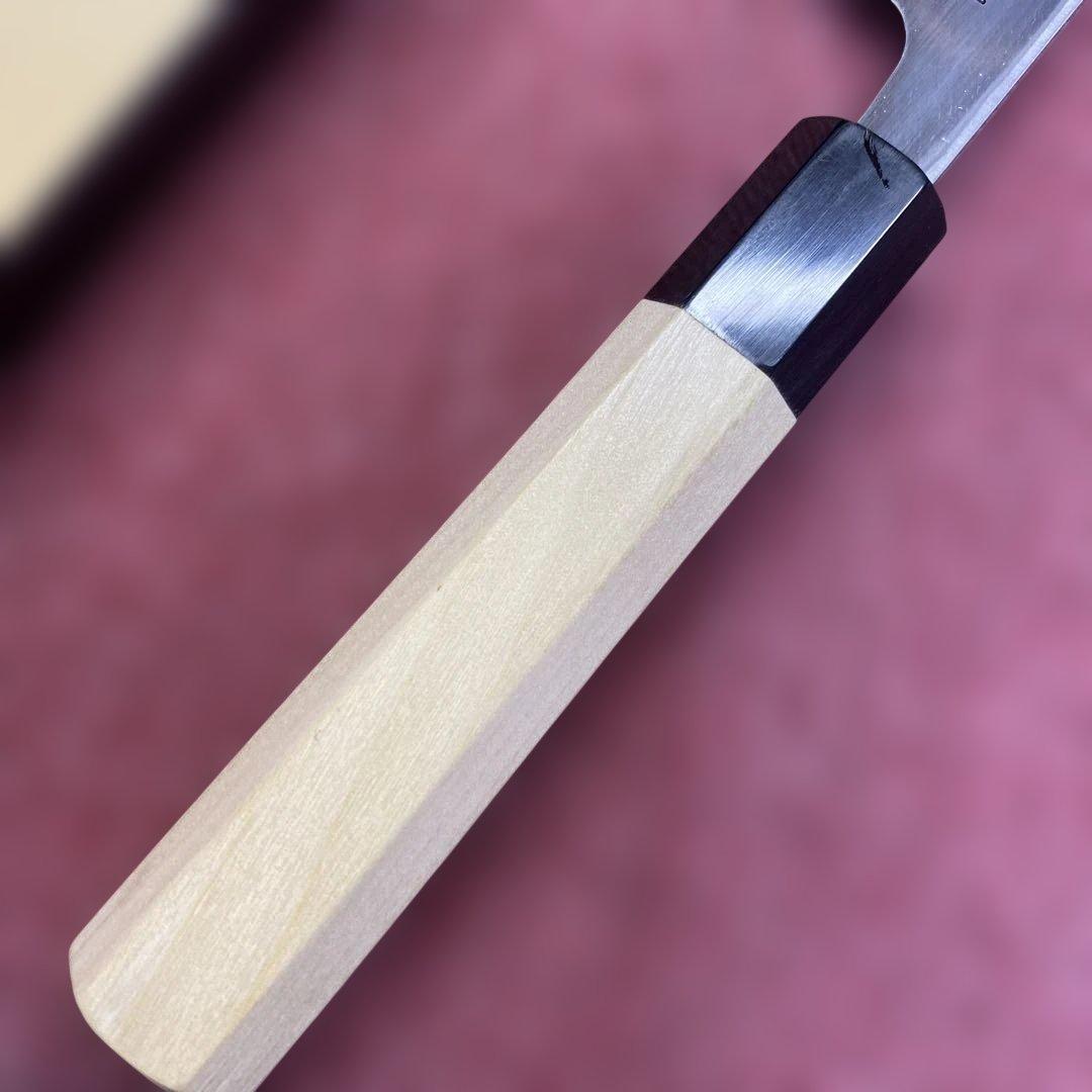 青二鋼　勘所切付特製万能和包丁　240㎜ 8寸