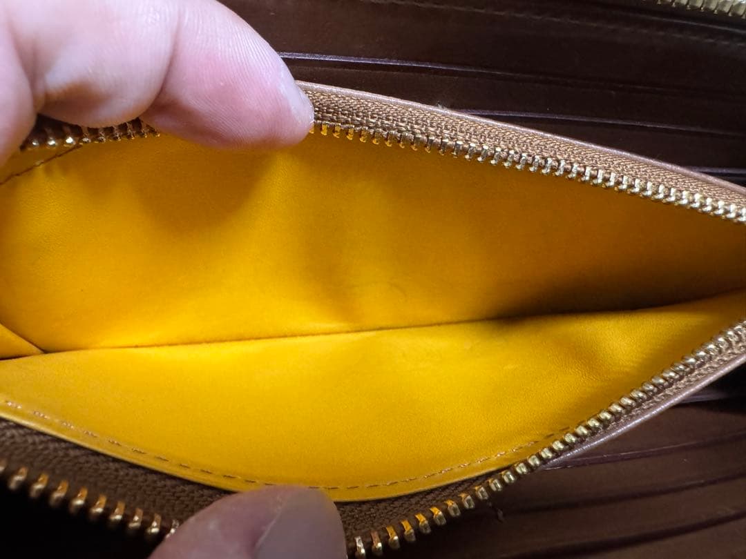 【最終値下げ】GANZO シェルコードバン2 ラウンドファスナー長財布ナチュラル