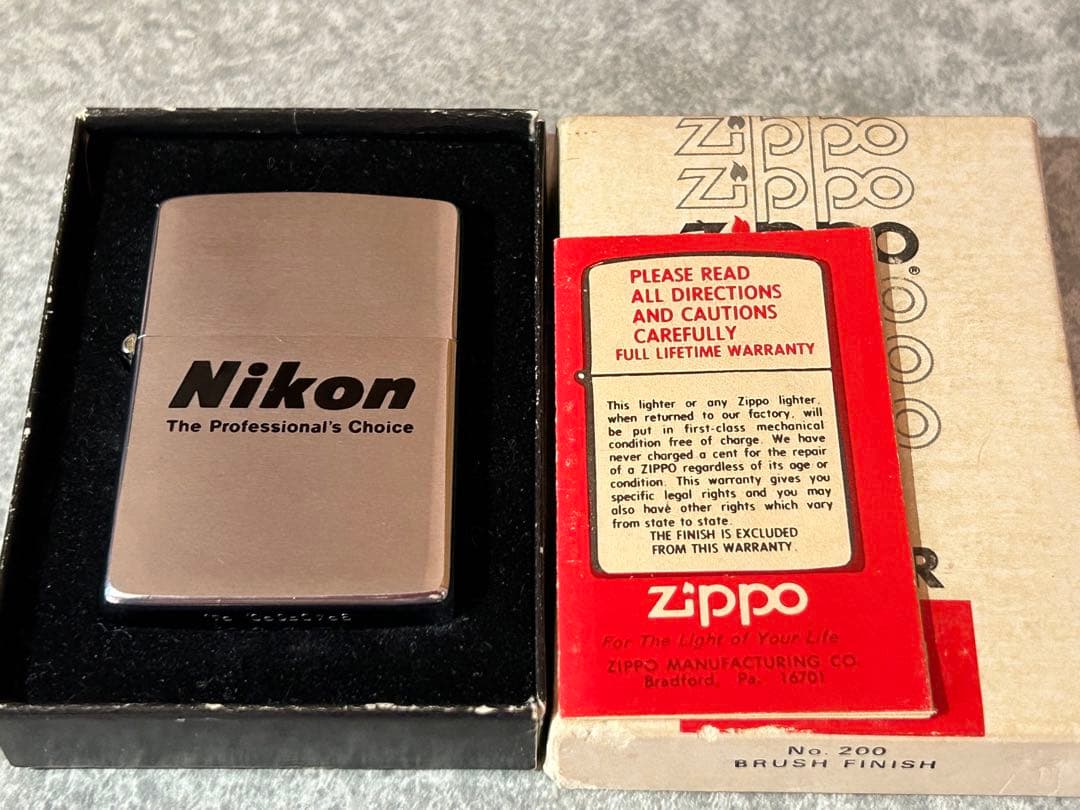 ビンテージzippo 1980年 Nikon & NASA スペースシャトル