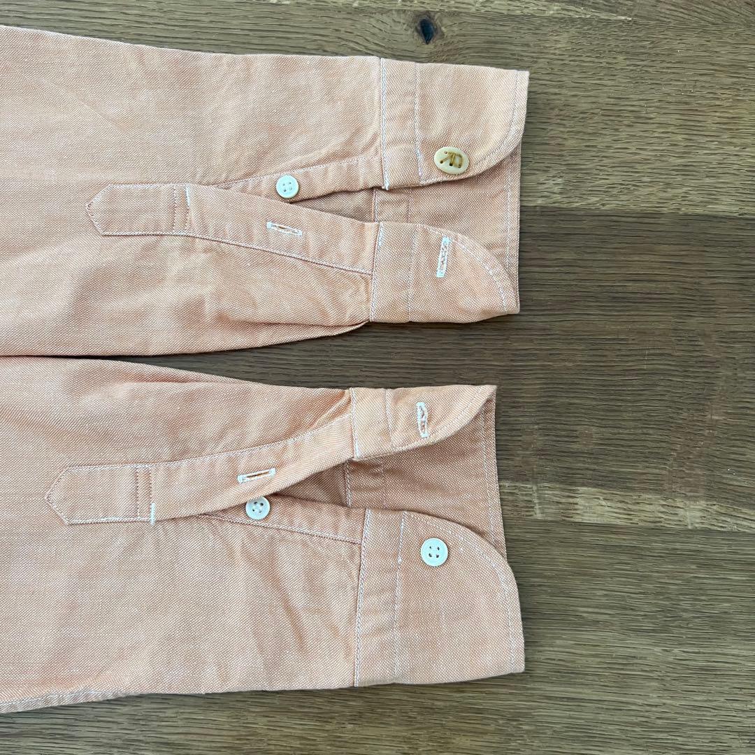 45R オレンジ色 コットン長袖シャツ