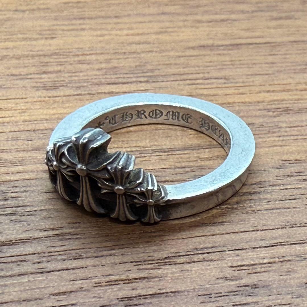 クロムハーツ　クラウンCHクロスリング　18号