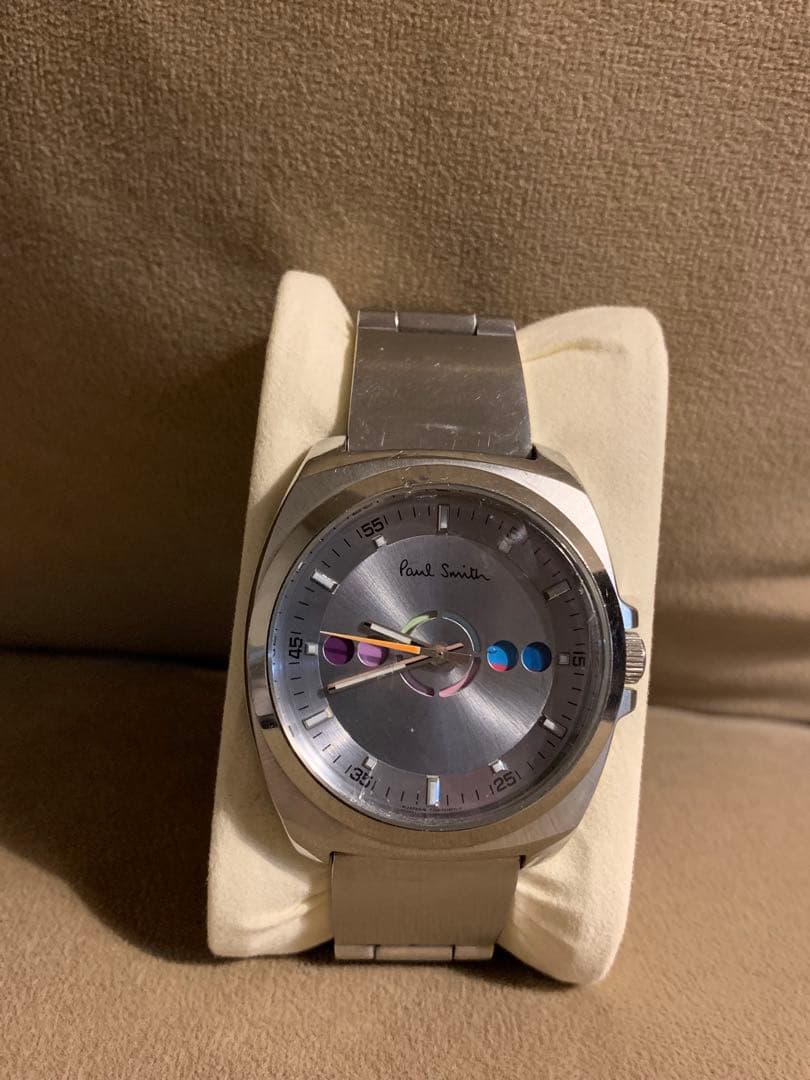 Paul Smith シルバー アナログ時計.