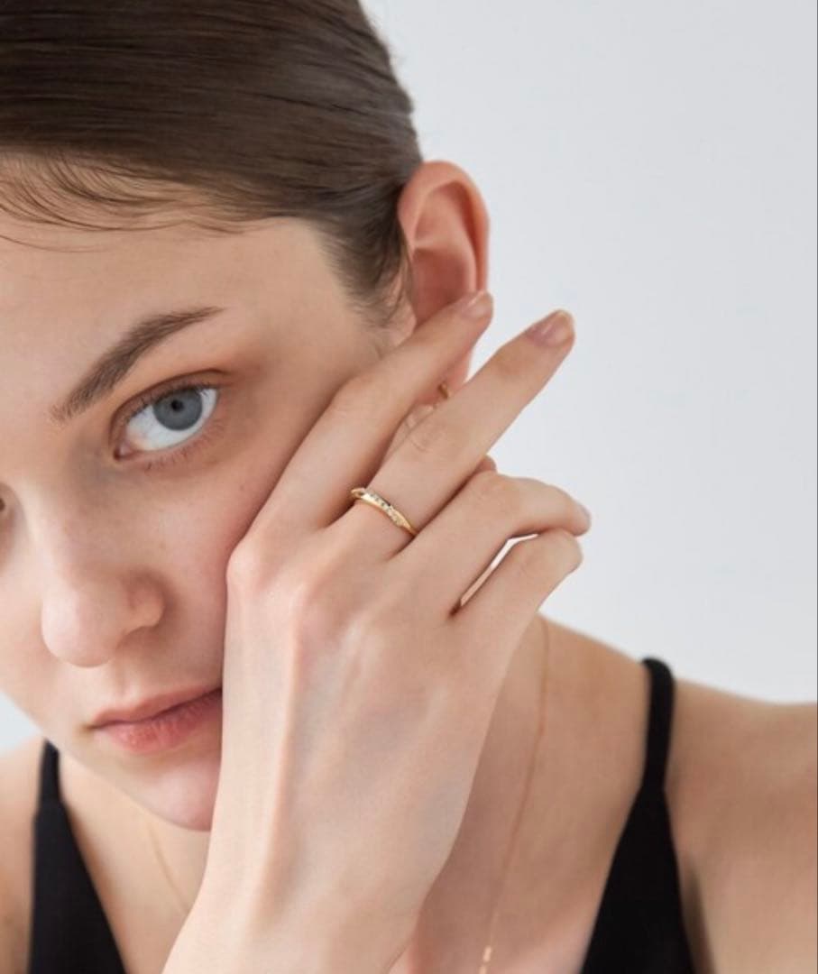 ete指輪 リング 「ONLINE Limited」 ビジュー クレセントムーン