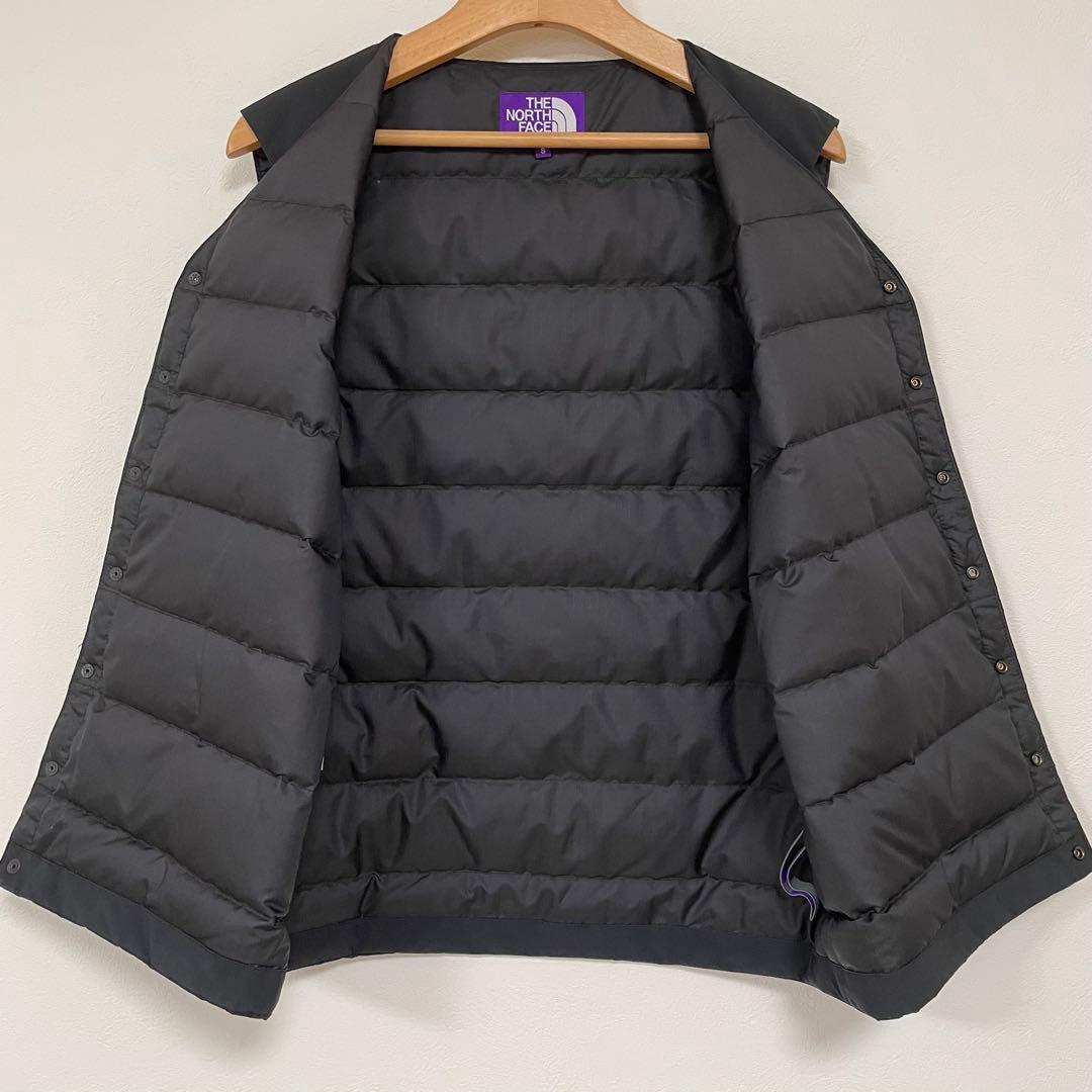 ノースフェイス パープルレーベル ダウンベスト　ブラック ライトダウン