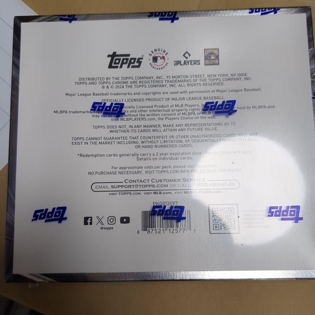その他 2024 Topps Chrome Black Hobby box