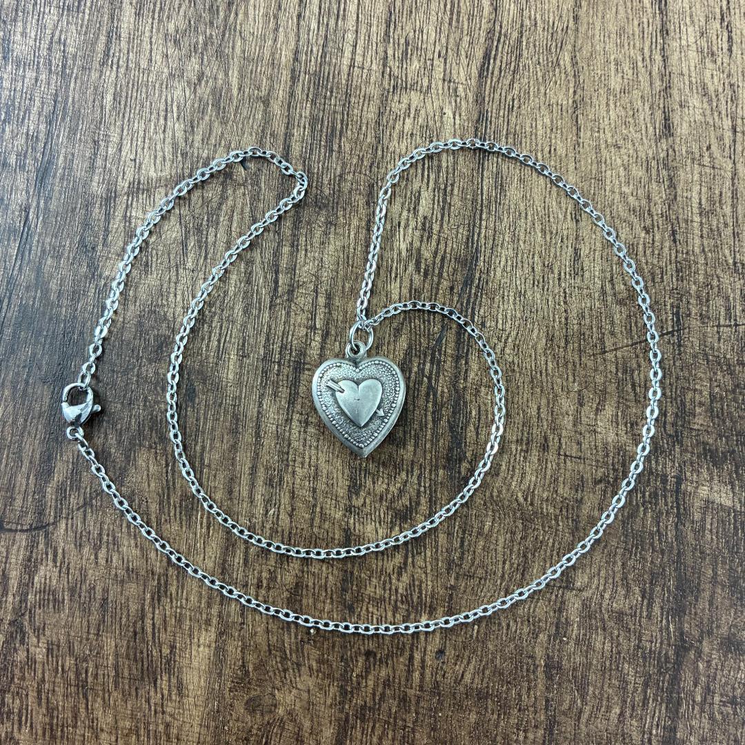 ●スウィートハートジュエリー アローハート シルバー ヴィンテージネックレス 両