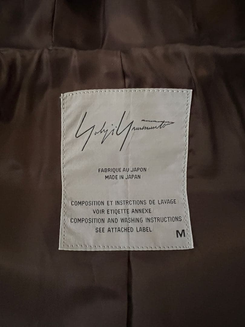 ヴィンテージ YohjiYamamoto希少新品未使用　レザーブルゾン羽付　M