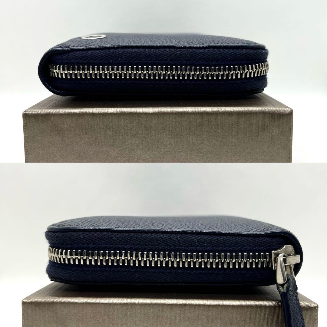 ギャラ付き/現行✨ブルガリマン 長財布 ラウンドファスナー サークルロゴ