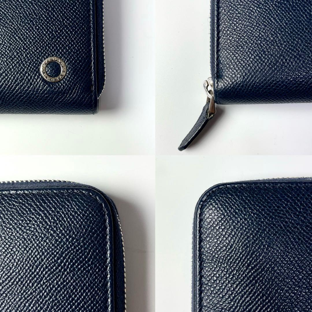 ギャラ付き/現行✨ブルガリマン 長財布 ラウンドファスナー サークルロゴ