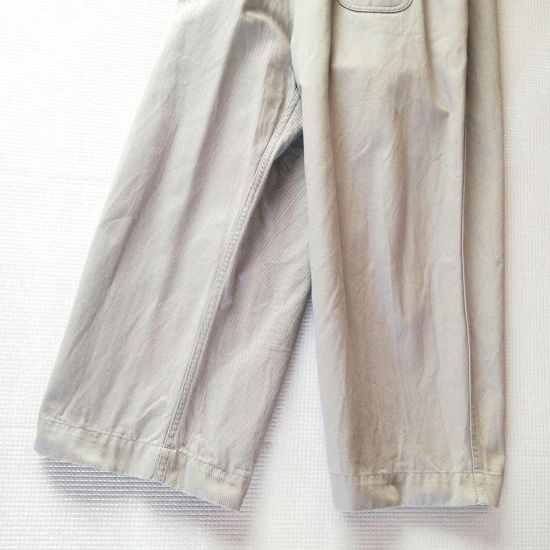 美品◆ゴーシュ　カツラギワイドパンツ　グレー