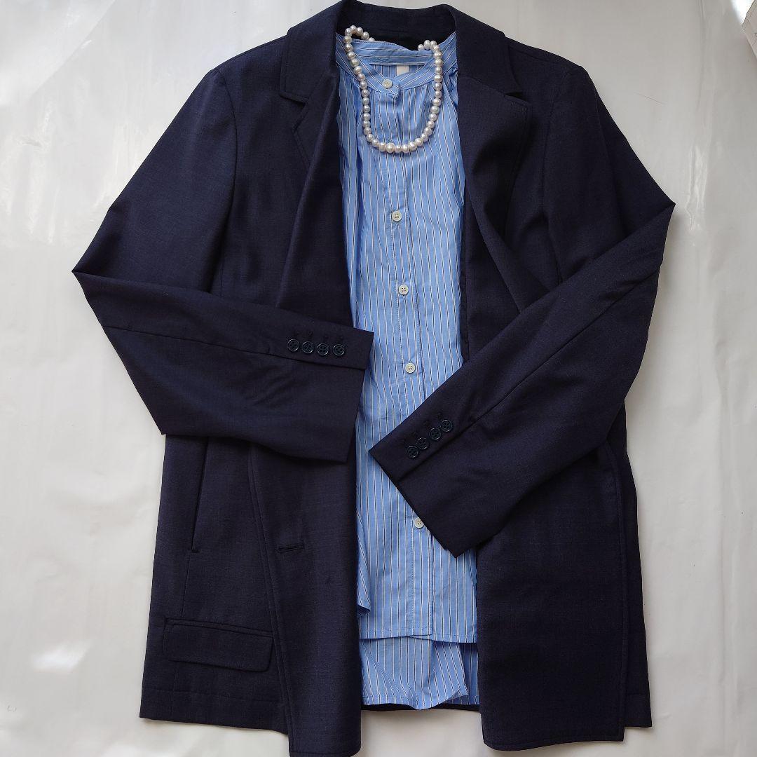 『RAY BEAMS 』レイビームス　セットアップ 　紺ブレ・ワイドパンツ